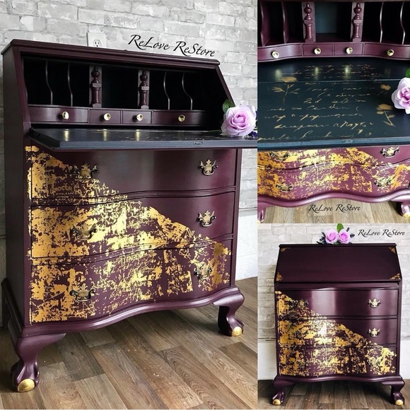 Redesign Decor Transfer ~ GILDED DISTRESSED WALL Rare (Retired design) 17” x 23” - Picture 3 of 5